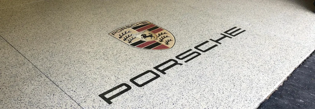 Trusted custom epoxy logo flooring contractor in Colorado Springs CO