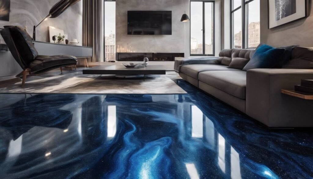Metallic Epoxy Floor Lighting Effects in Denver, CO — Designs That Glow
